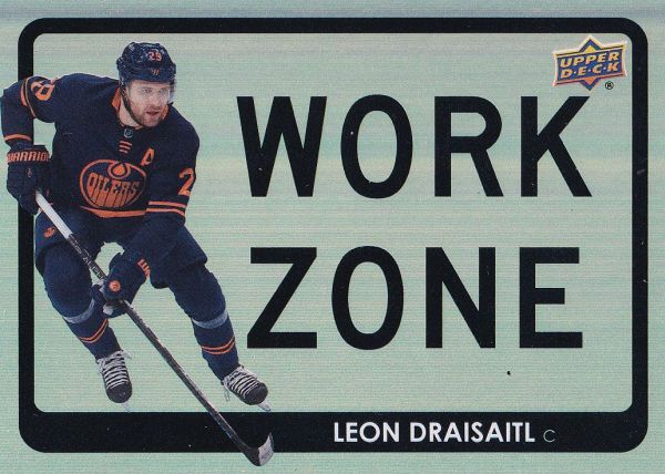 insert karta LEON DRAISAITL 21-22 UD Ser. 1 Work Zone číslo WZ-19